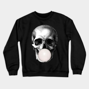 skull head on gummy balloon Crewneck Sweatshirt